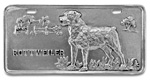 Dog License Plate - Rottweiler 