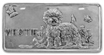 Dog License Plate - West Highland White Terrier